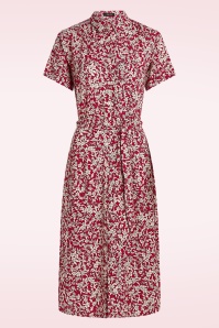 King Louie - Olive Paradis jurk in chili rood 2