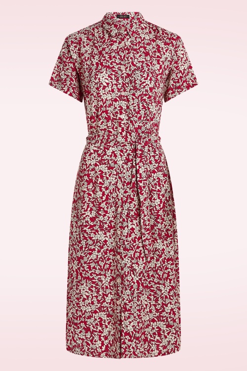 King Louie - Olive Paradis jurk in chili rood 2