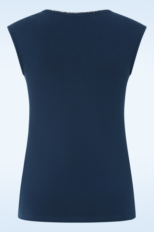 Blutsgeschwister - Let Romance Rule top in donker ultramarijn blauw 3
