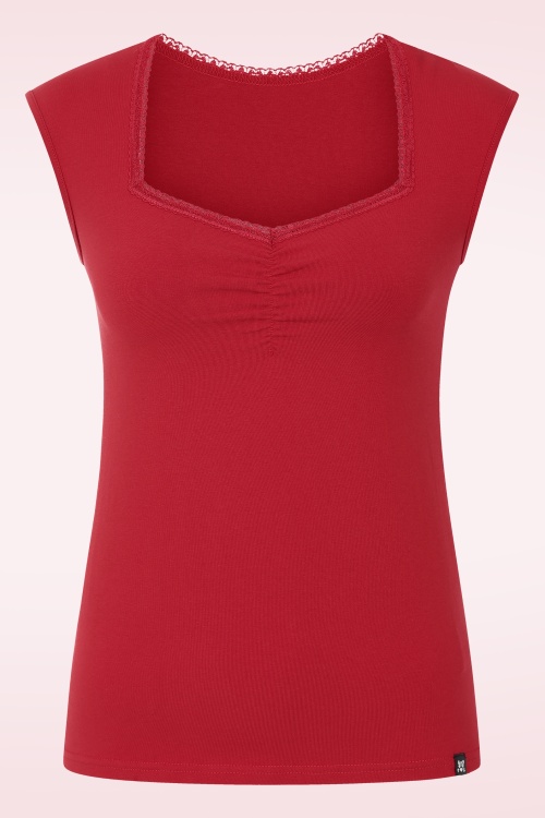 Blutsgeschwister - Let Romance Rule top in kersenrood