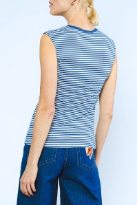 Blutsgeschwister - Let Romance Rule Striped top in Viva El Sol blauw 2