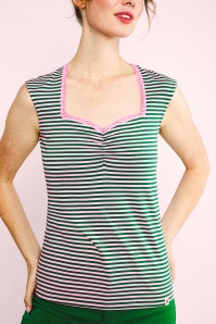 Blutsgeschwister - Let Romance Rule Striped top in Viva El Sol groen