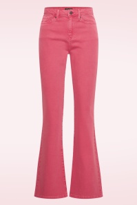 Zilch - Dora katoenen flared jeans in lipstick 