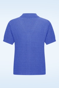 Zilch - The Ivy katoenen vest in stralend blauw 2