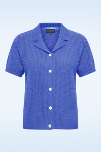 Zilch - The Ivy katoenen vest in stralend blauw