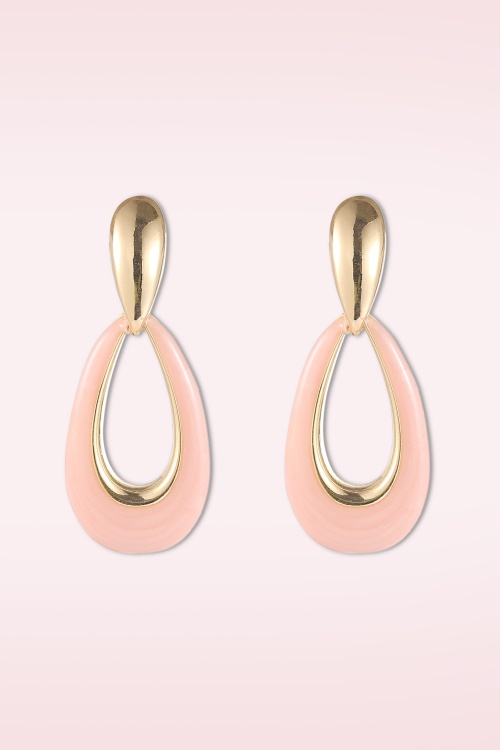 Day&Eve by Go Dutch Label - Blush Drop stud oorbellen in roze 2