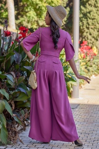 Miss Candyfloss - Giada Mai jumpsuit in fuchsia 4