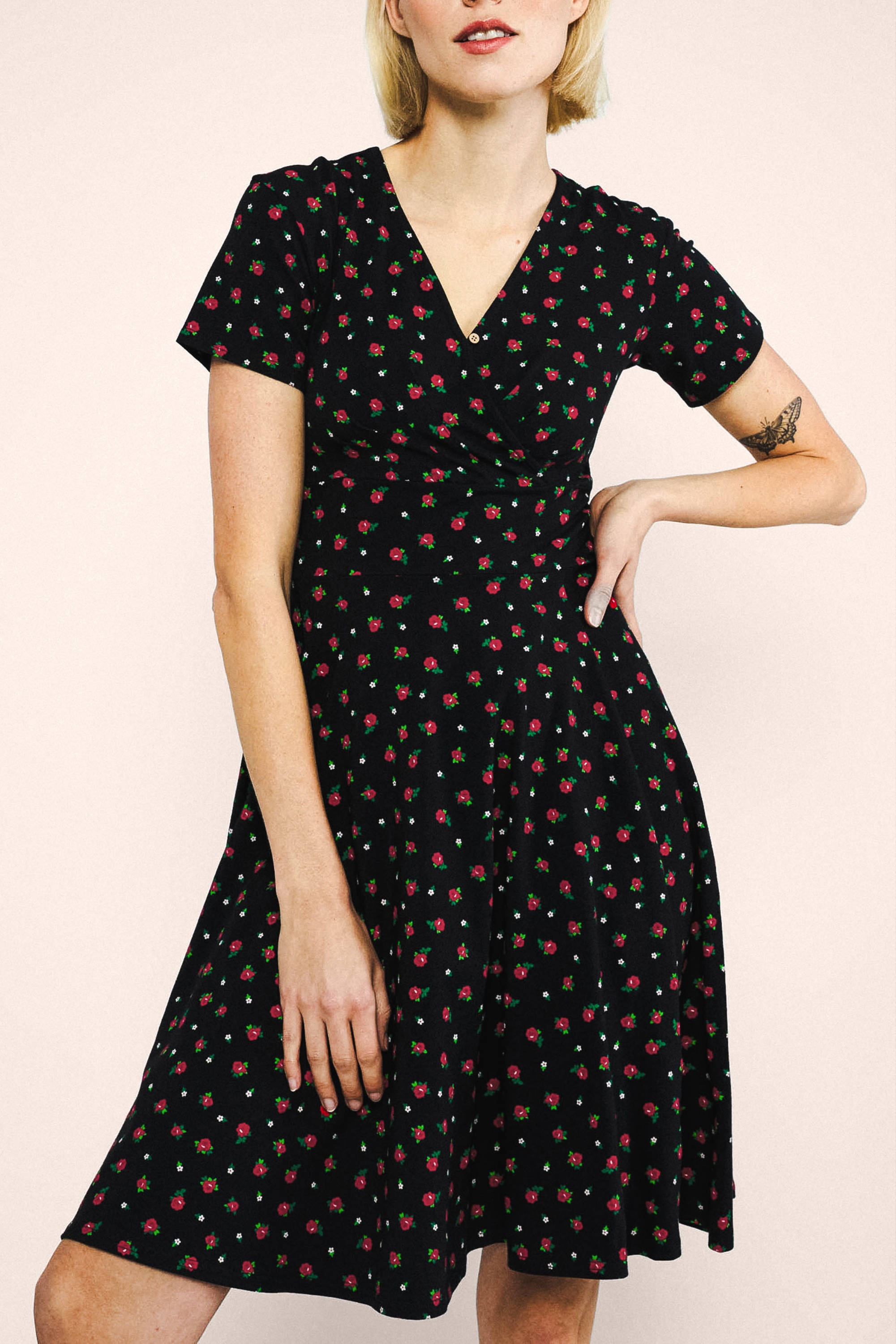 Blutsgeschwister - Shalala Tralala Spring jurk in Viva La Rosa 2