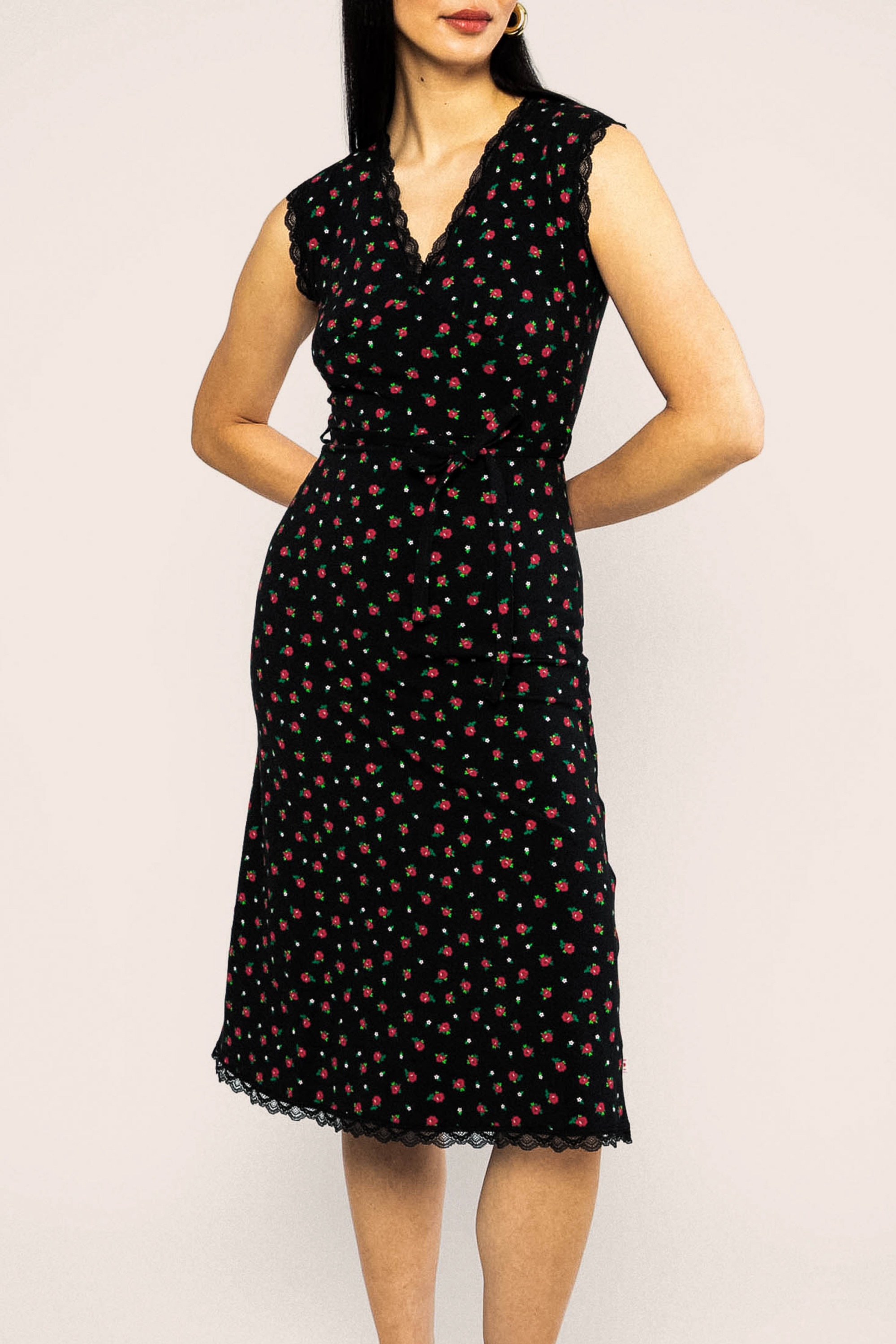 Blutsgeschwister - Daydream Darling midi jurk in Viva La Rosa 2