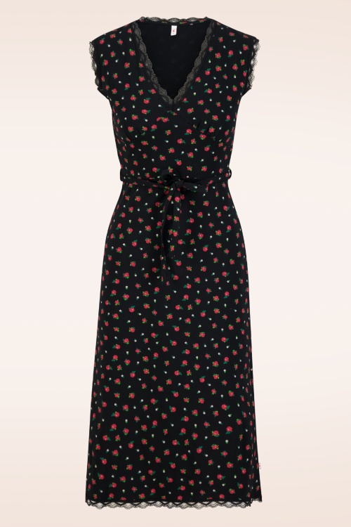 Blutsgeschwister - Daydream Darling midi jurk in Viva La Rosa