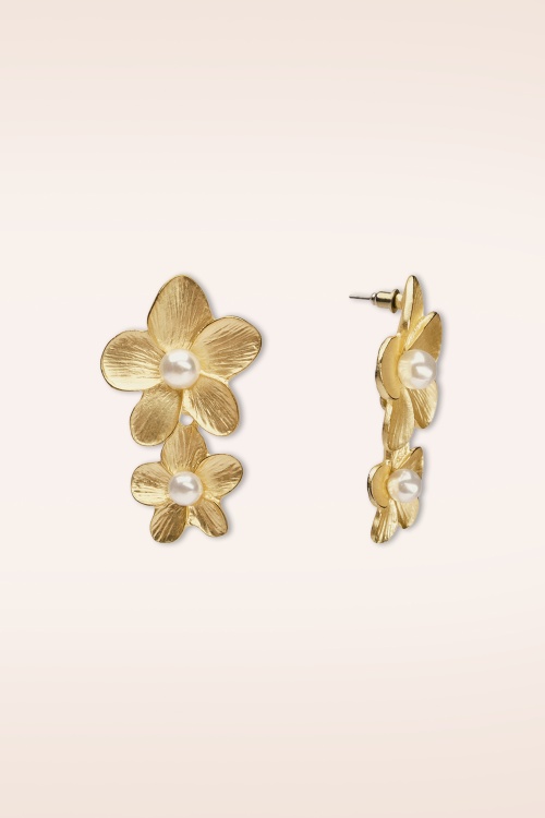 Lovely - Golden Blossom Stud oorbellen