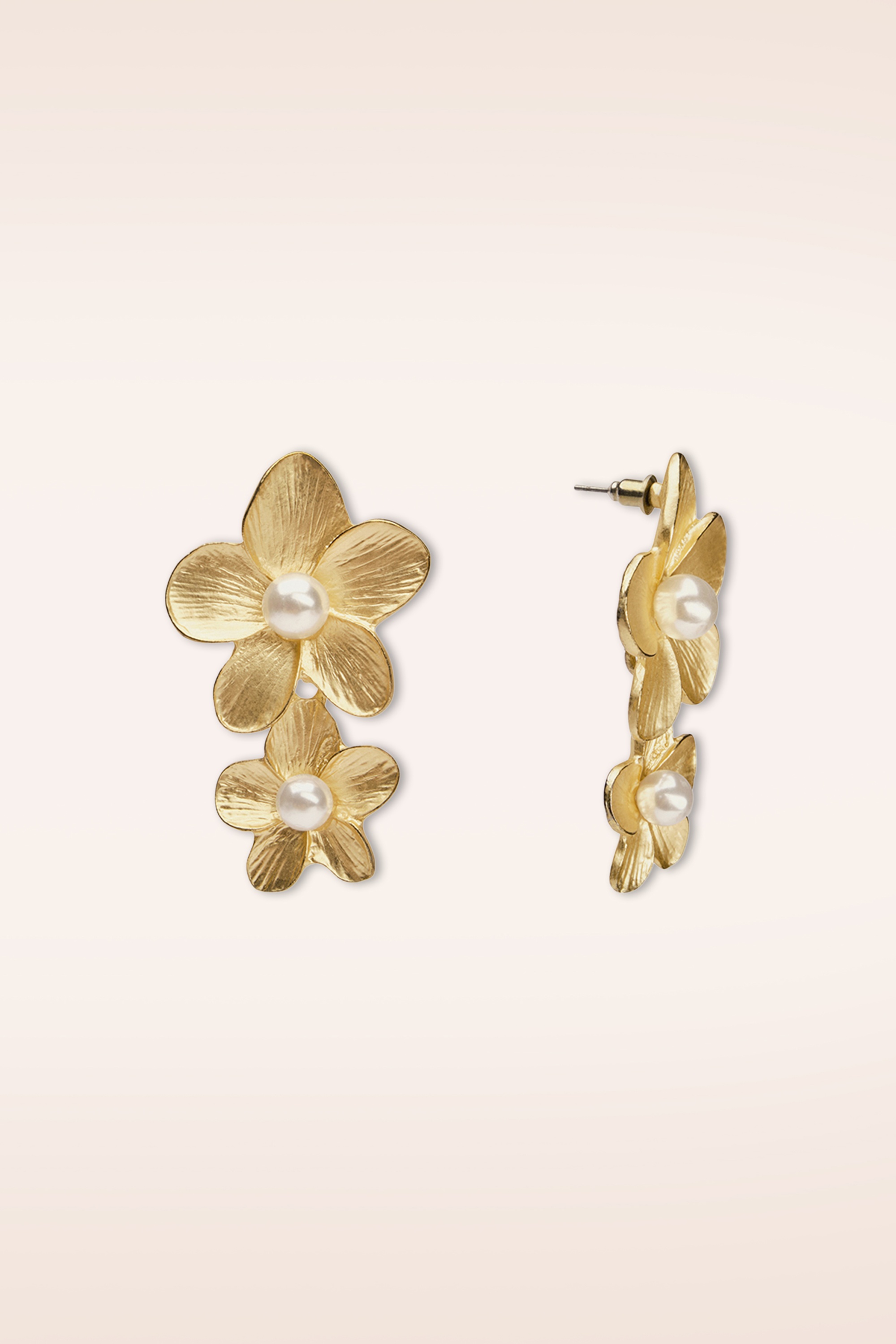 Lovely - Golden Blossom Stud oorbellen