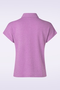 Surkana - Glittery Grace gebreide top in paars 3