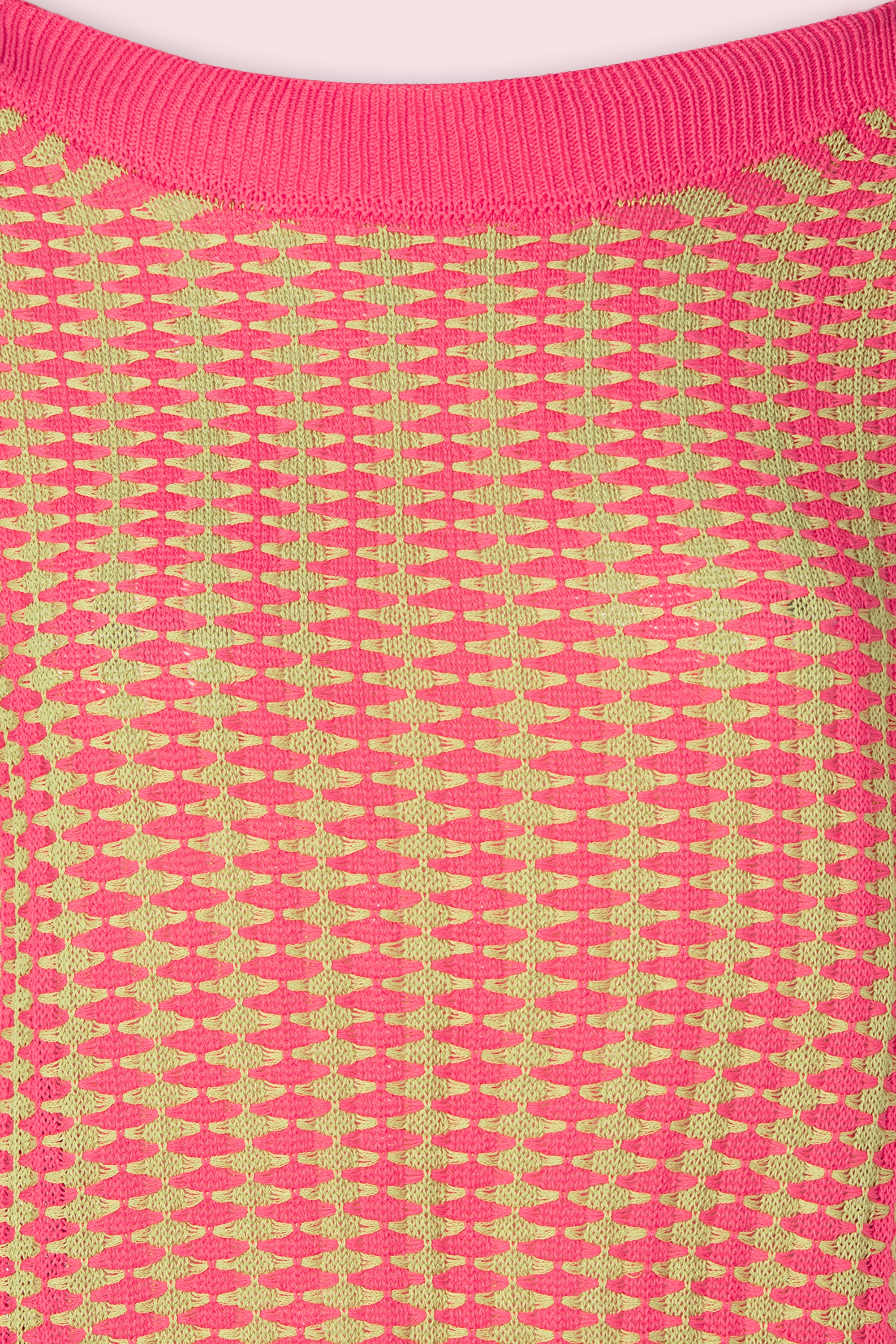 Surkana - Rosy gebreide top in roze en groen 2