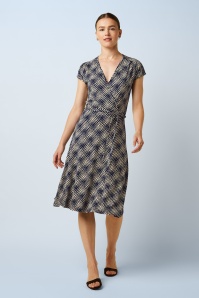 King Louie - Abigail Haven jurk in beacon blauw