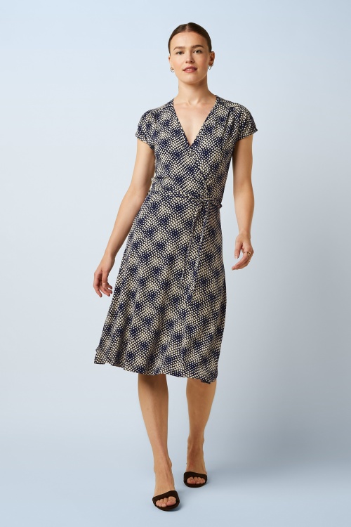 King Louie - Abigail Haven jurk in beacon blauw