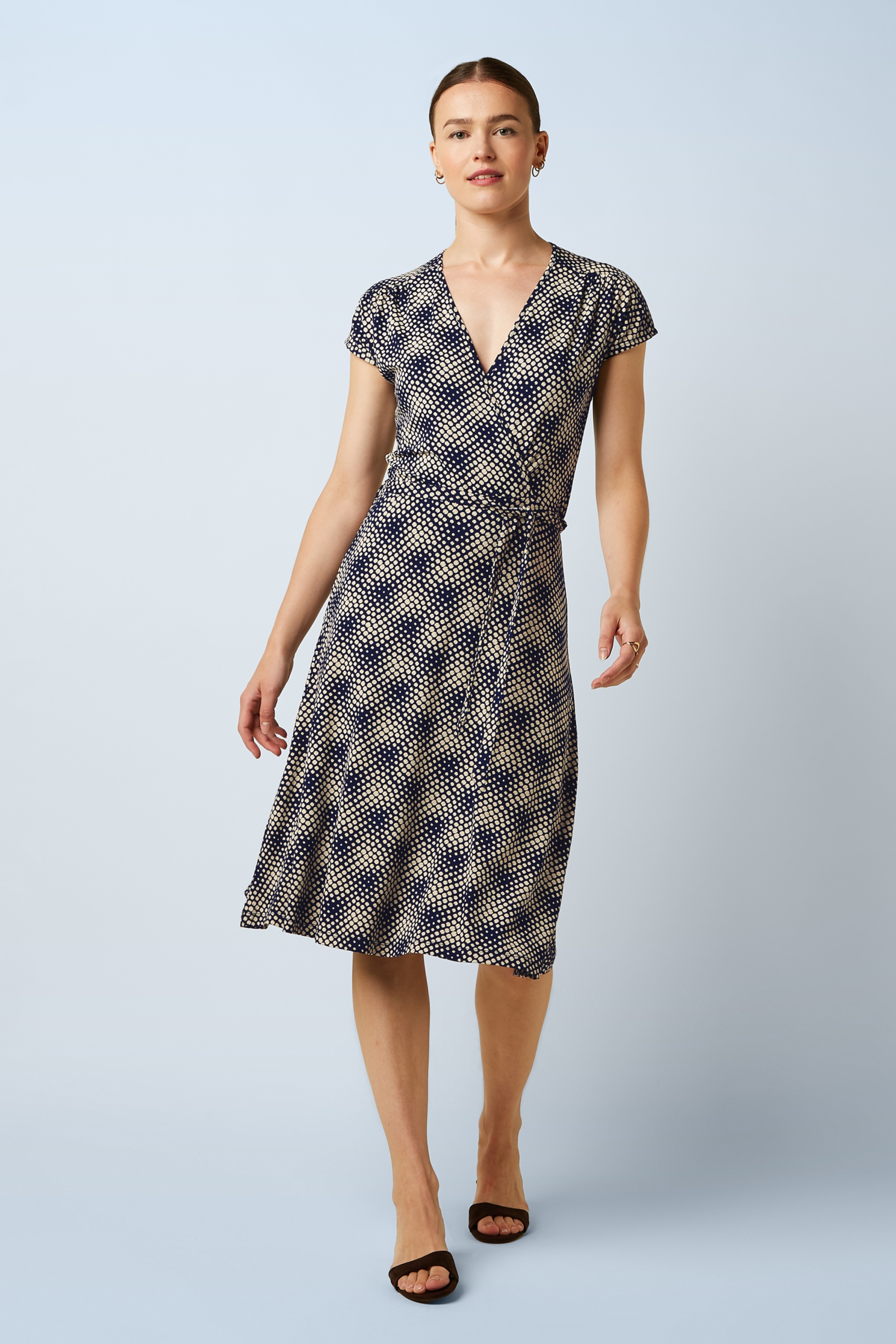 King Louie - Abigail Haven jurk in beacon blauw