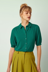 King Louie - Carina Tulum blouse in Ponderosa groen