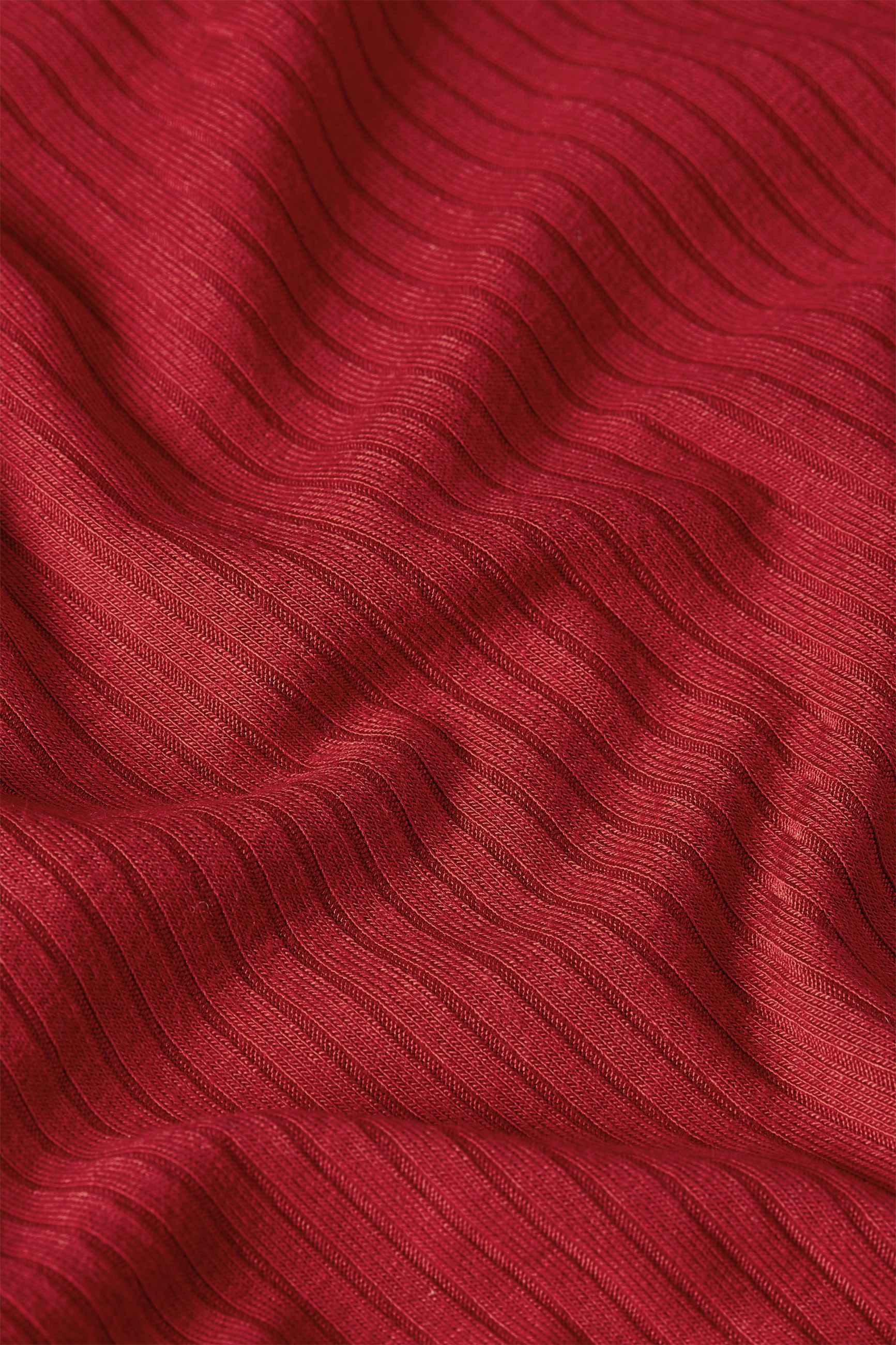 King Louie - Carice Uni Rib top in chili rood 3