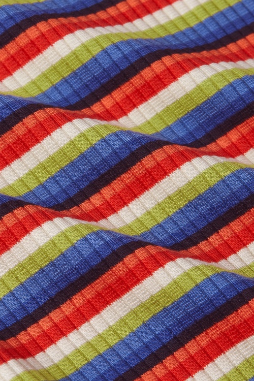 King Louie - Carice Samui gestreepte V top in bluing 4