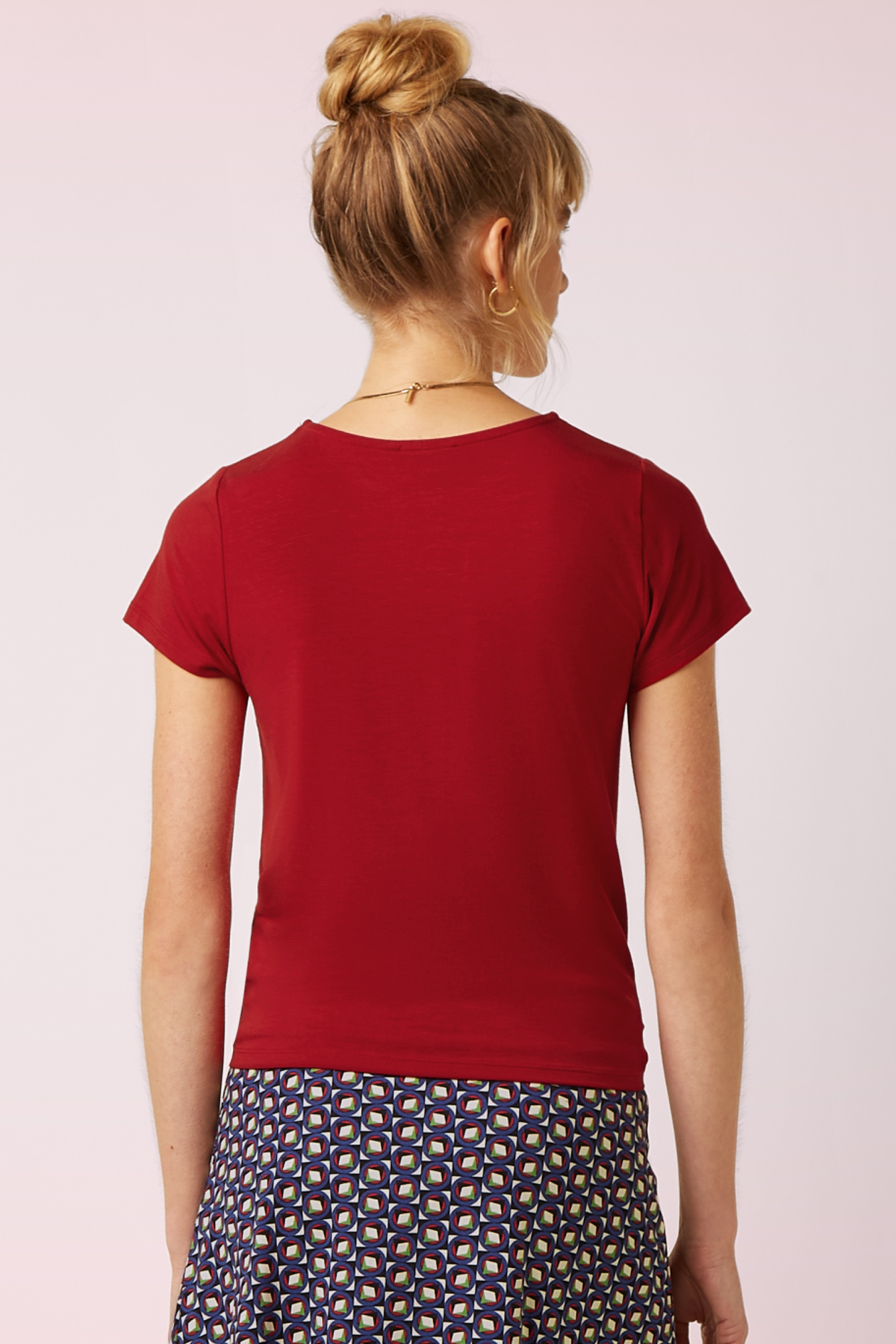 King Louie - Tulum Knot shirt in chili rood 4