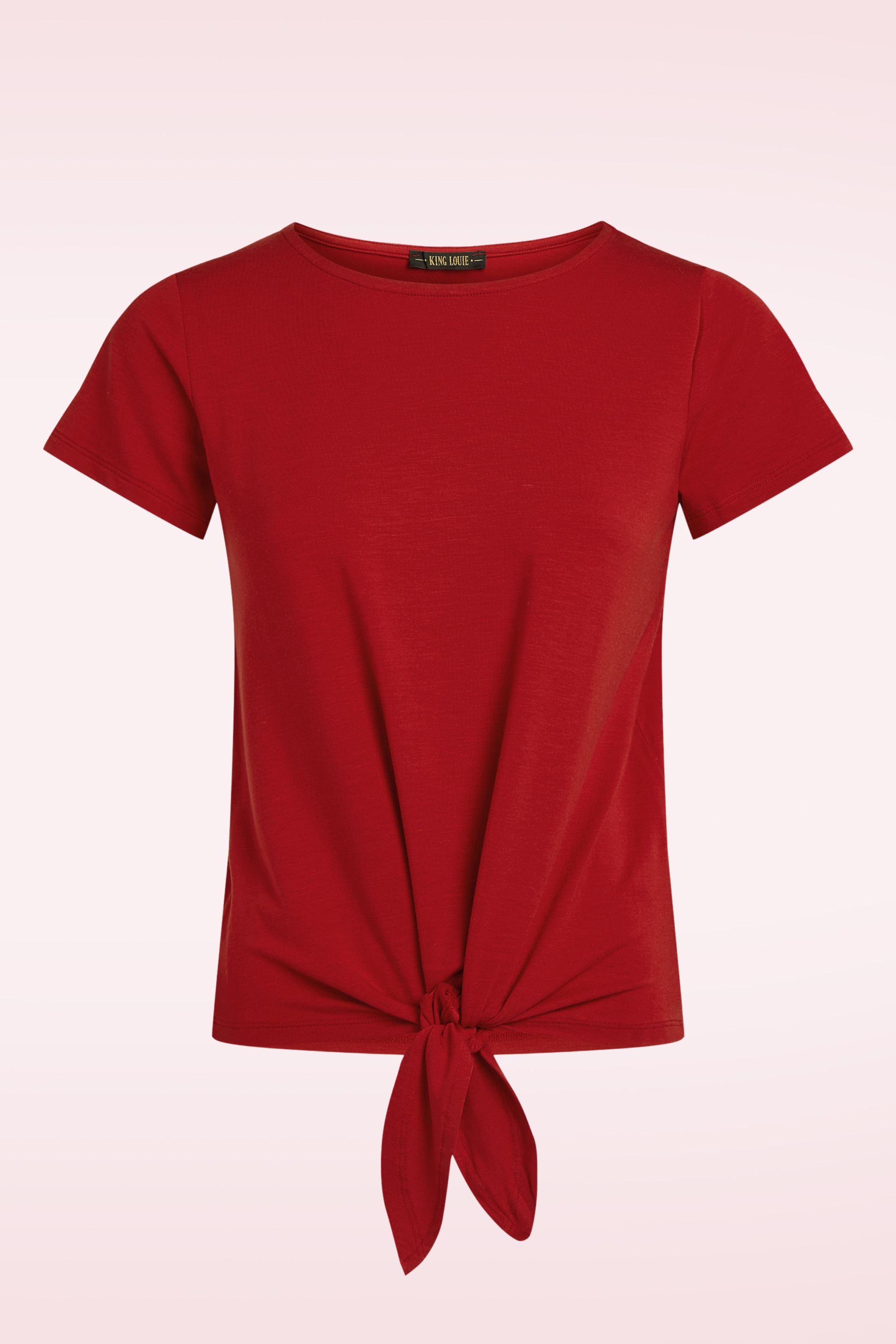 King Louie - Tulum Knot shirt in chili rood 2