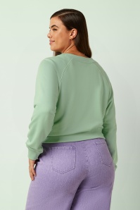 King Louie - Febe Peachy sweater in cameo groen 3