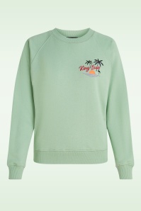 King Louie - Febe Peachy sweater in cameo groen 2