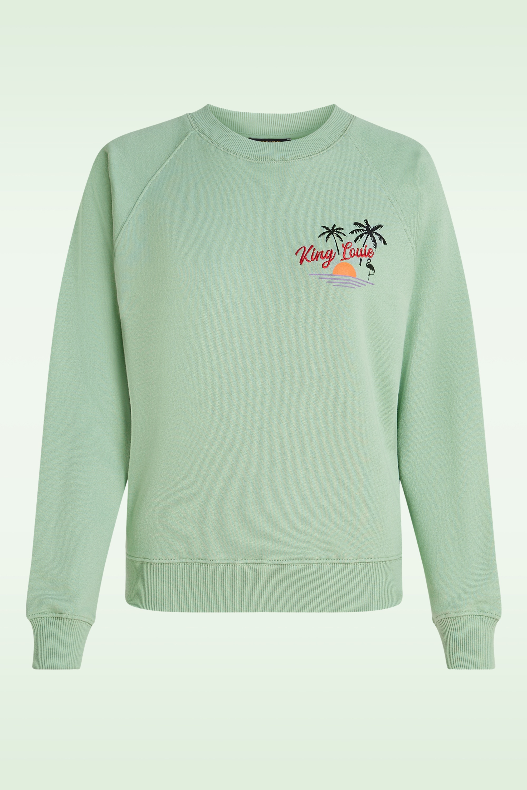 King Louie - Febe Peachy sweater in cameo groen 2