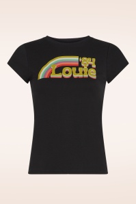 King Louie - Cath T-shirt in zwart 2