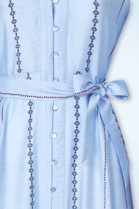 Surkana - Boho Bliss maxi jurk in lichtblauw 2