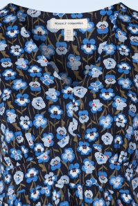 Seasalt - Chateaux katoenen midaxi jurk in Pressed Pansies Sail 2