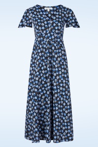 Seasalt - Chateaux katoenen midaxi jurk in Pressed Pansies Sail