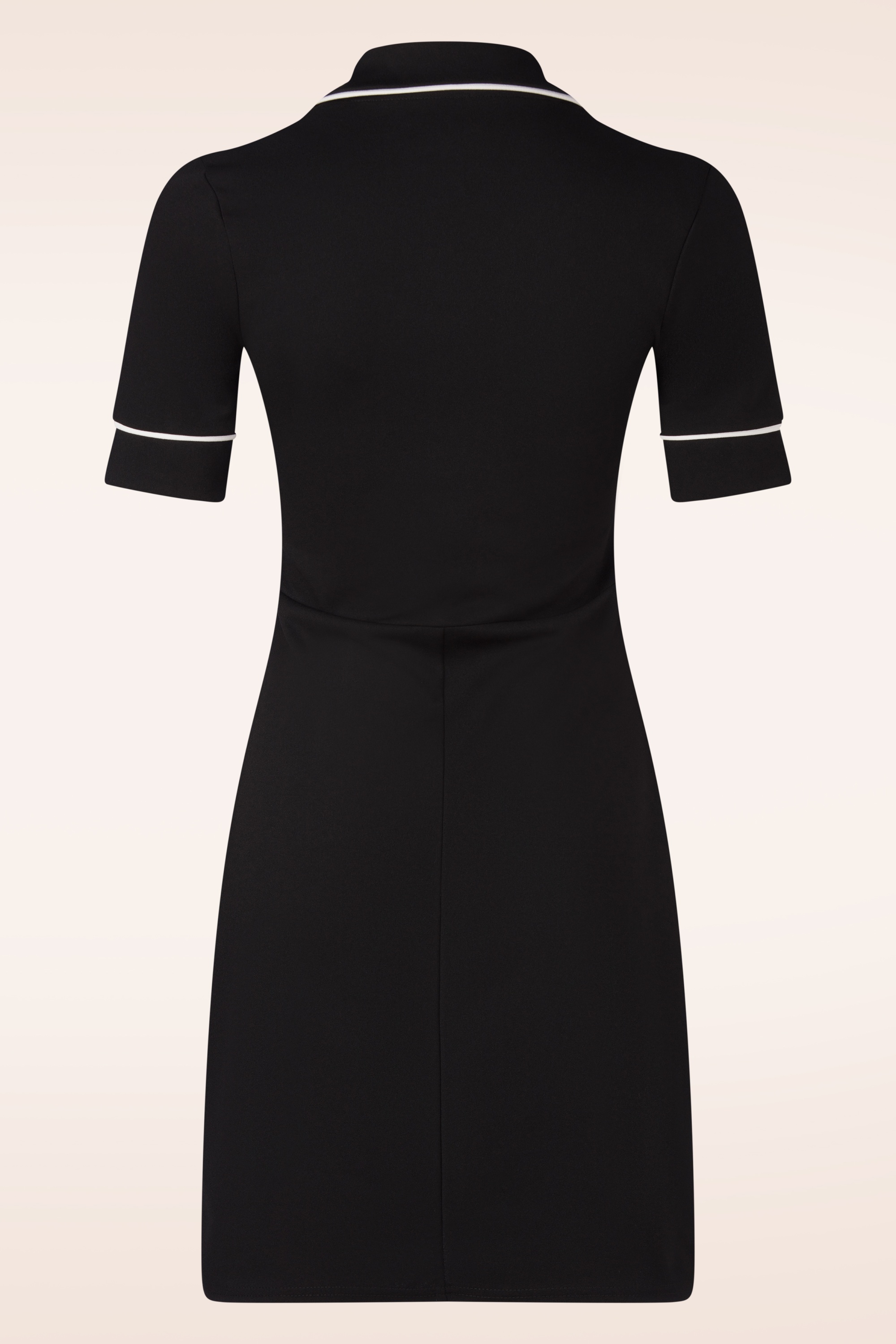 Vintage Chic for Topvintage - Topvintage exclusive ~ Daisy Retro jurk in zwart en wit 3