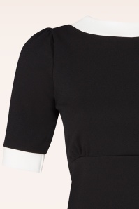 Vintage Chic for Topvintage - Topvintage exclusive ~ Cleo top in zwart en wit 2