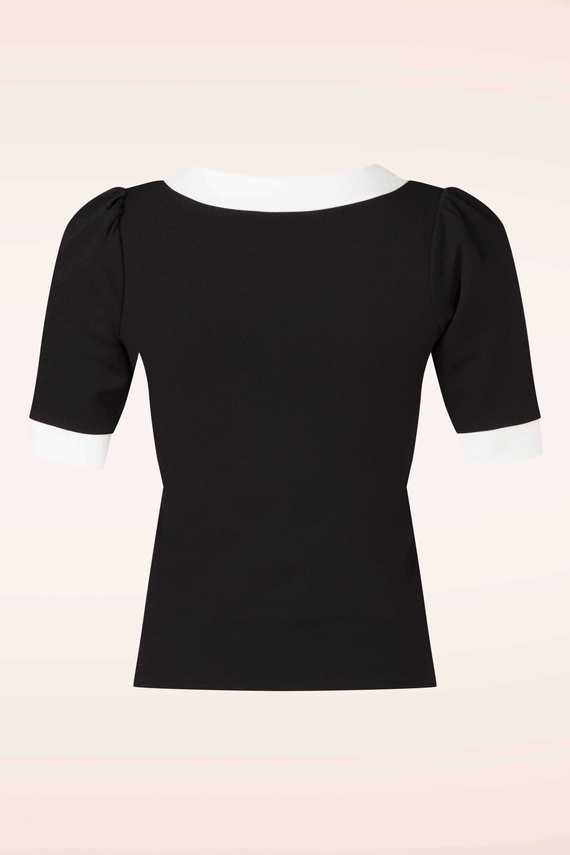 Vintage Chic for Topvintage - Topvintage exclusive ~ Cleo top in zwart en wit 3