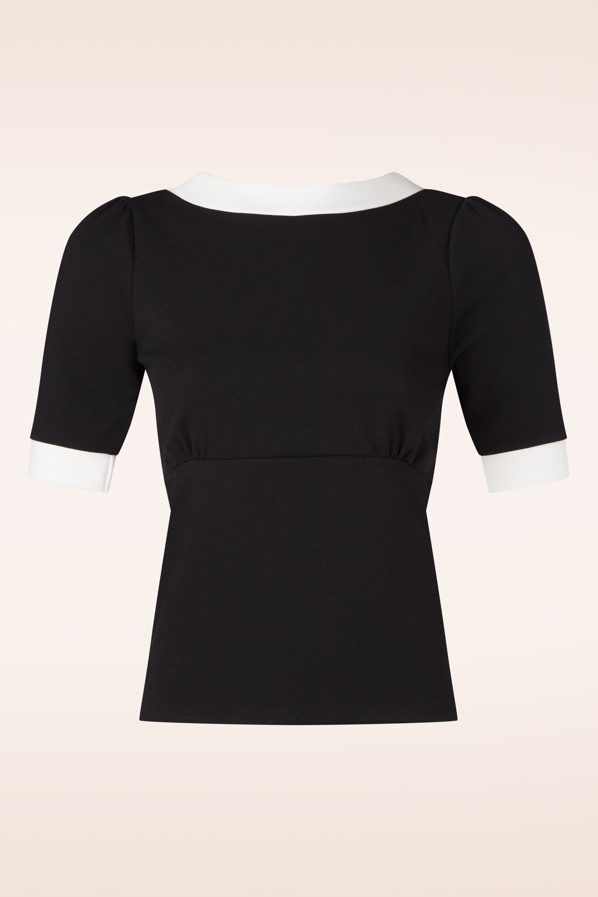 Vintage Chic for Topvintage - Topvintage exclusive ~ Cleo top in zwart en wit