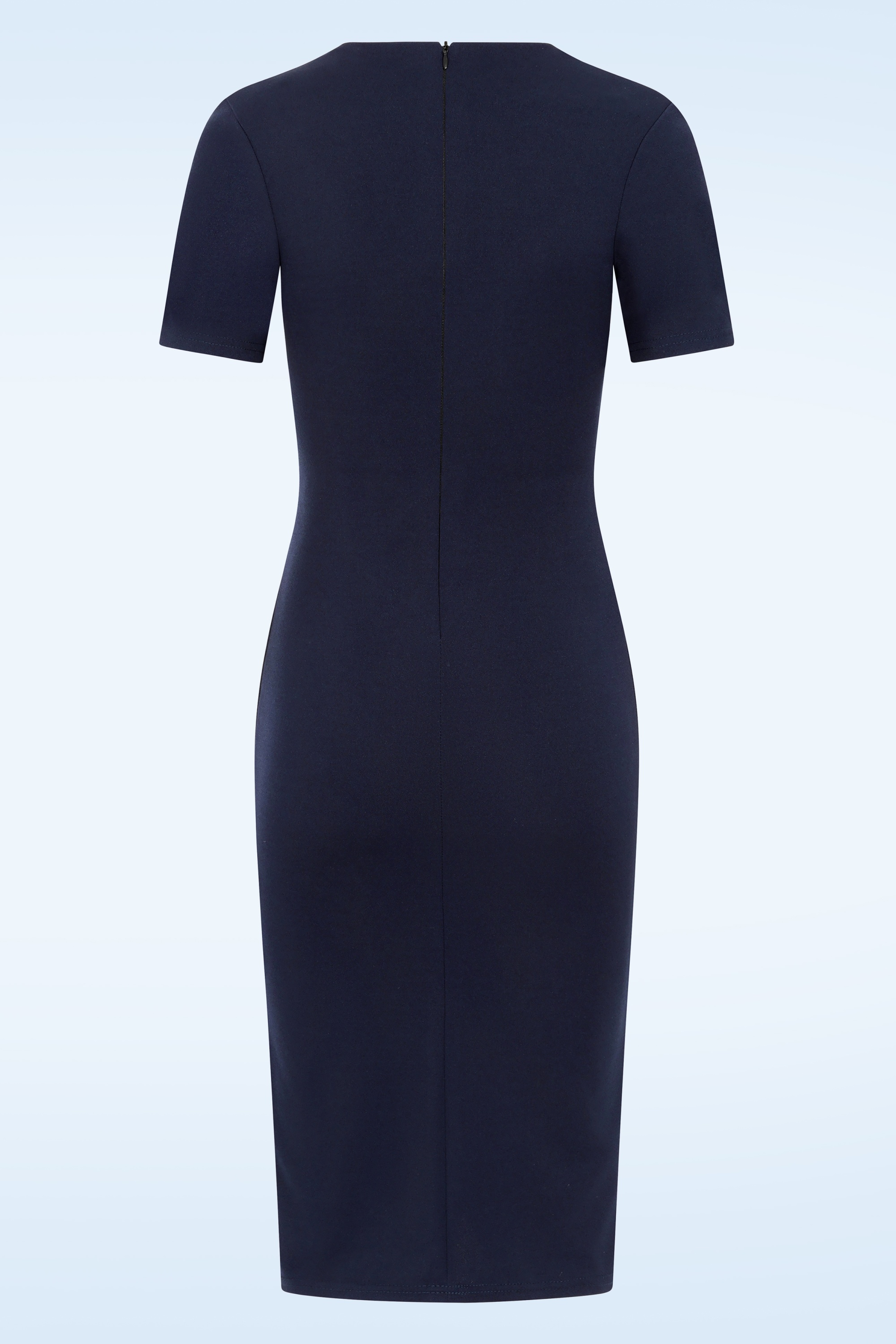 Vintage Chic for Topvintage - Topvintage exclusive ~ Mira pencil jurk in marineblauw 3