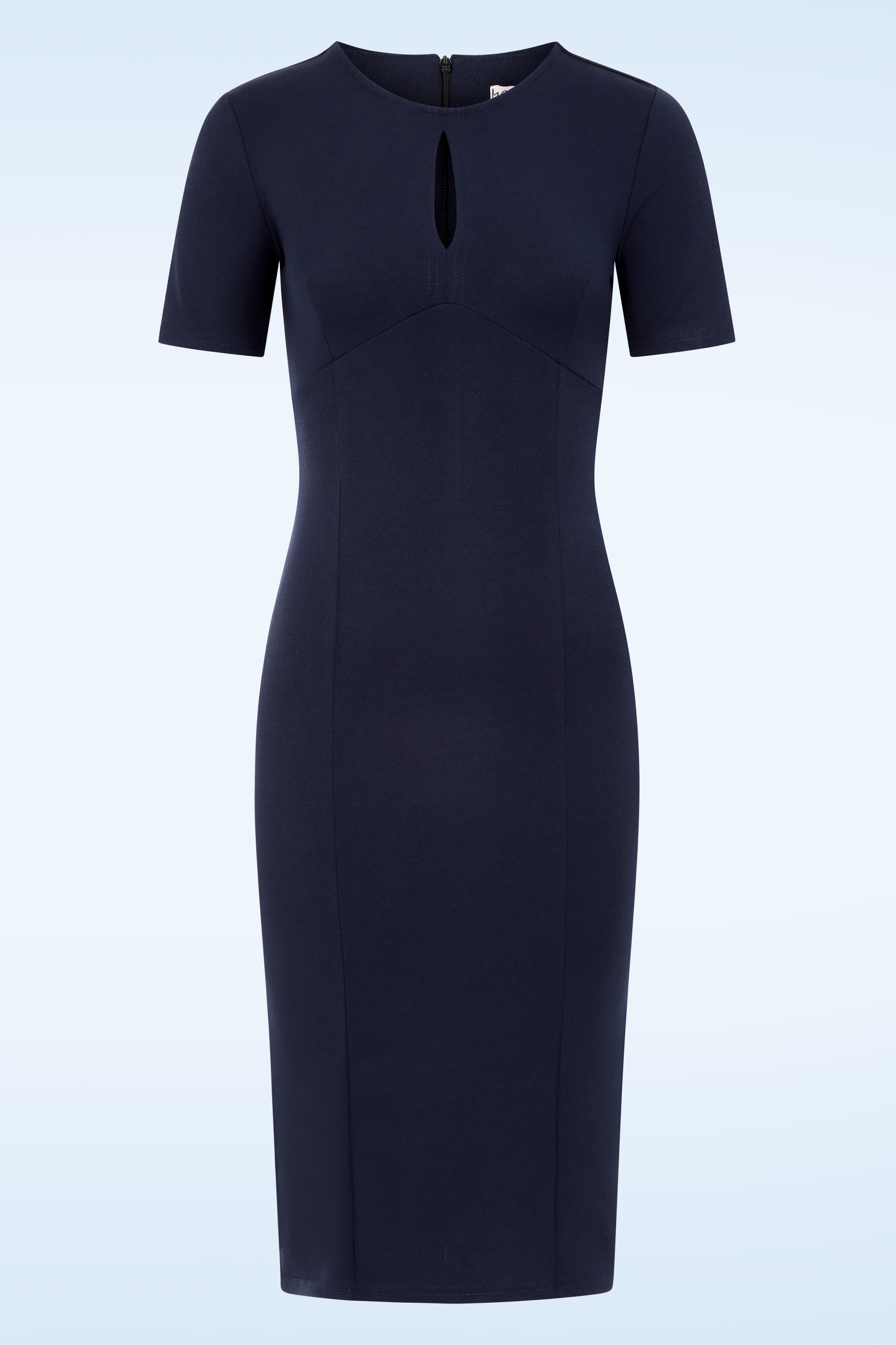 Vintage Chic for Topvintage - Topvintage exclusive ~ Mira pencil jurk in marineblauw