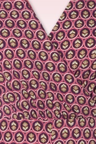 Surkana - Cindy overslag jumpsuit in tegelrood 2