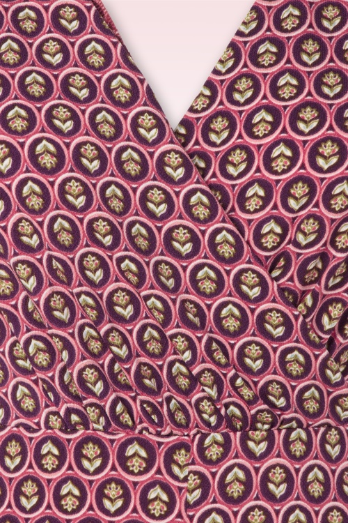 Surkana - Cindy overslag jumpsuit in tegelrood 2