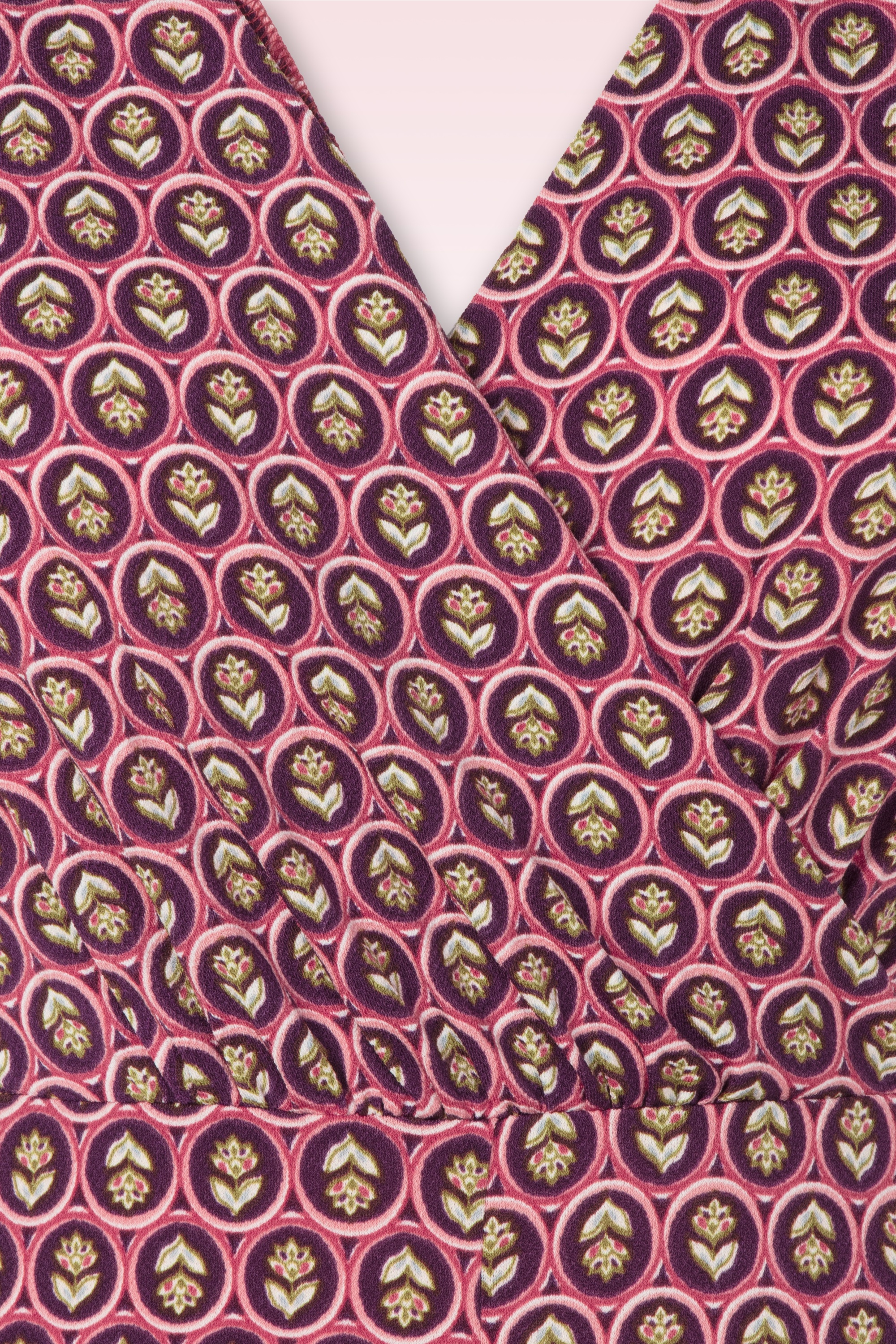 Surkana - Cindy overslag jumpsuit in tegelrood 2