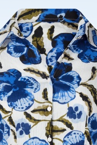 Seasalt - Larissa katoenen blouse in Spring Pansy chalk 2