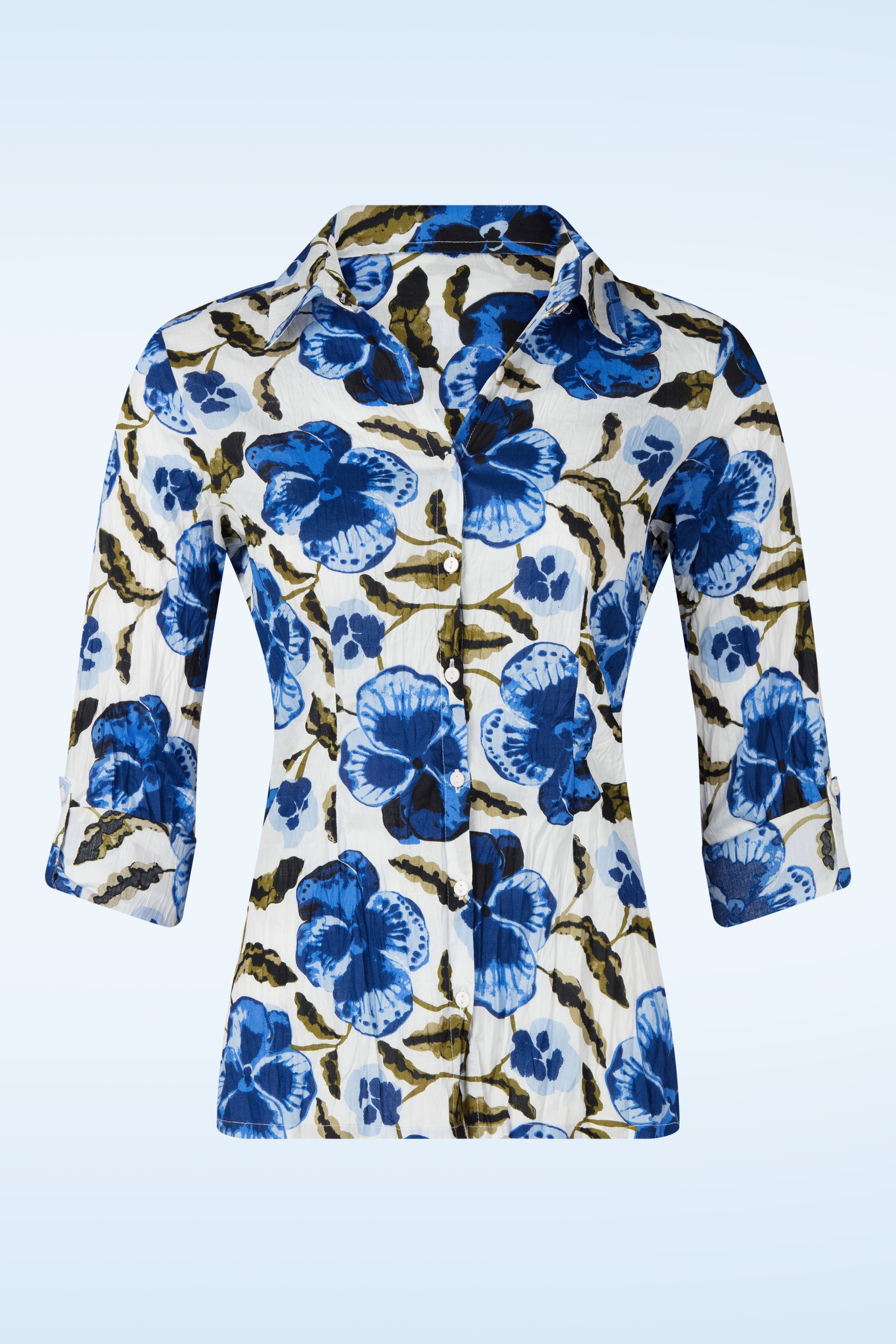 Seasalt - Larissa katoenen blouse in Spring Pansy chalk