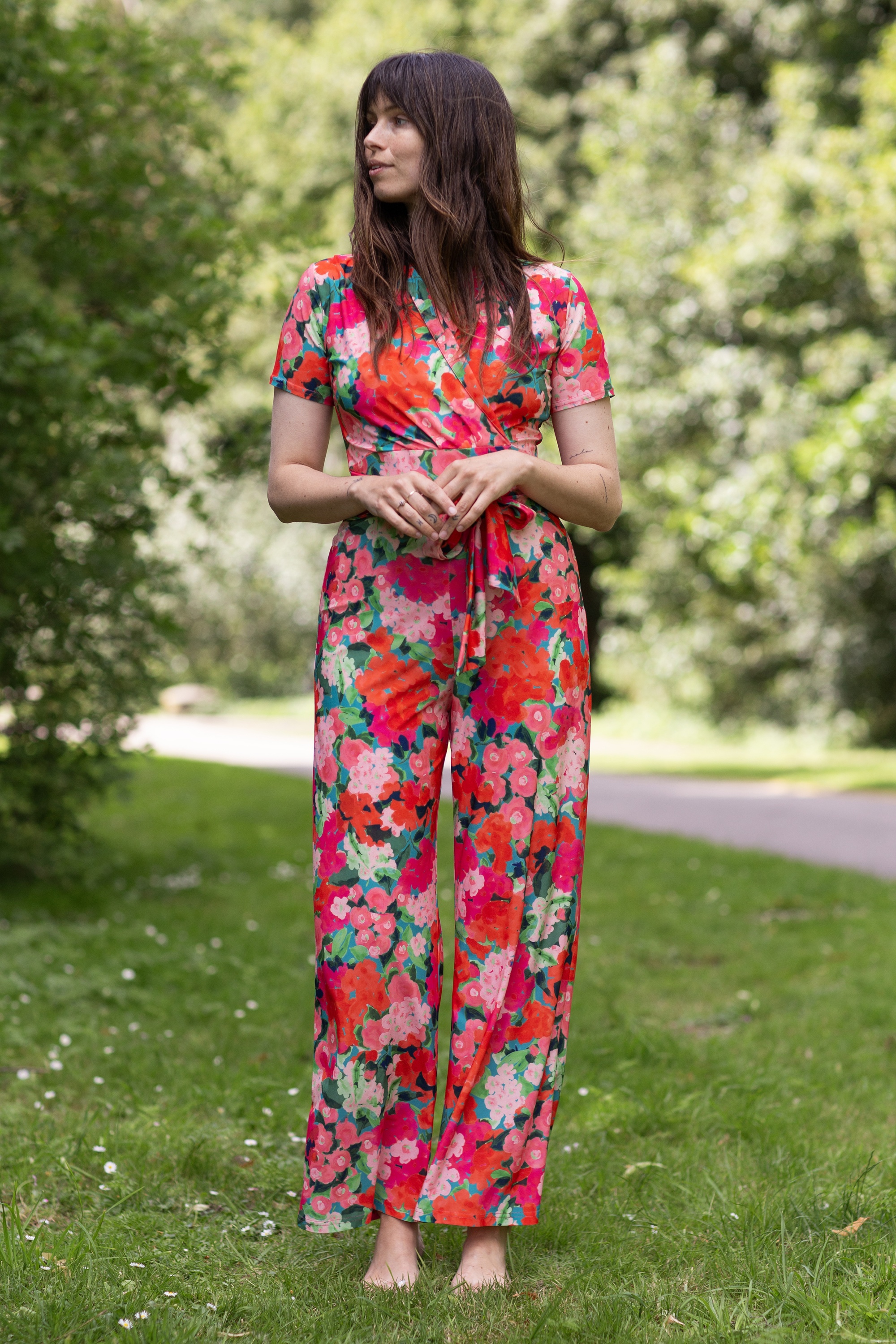 Very Cherry - Emmylou jumpsuit in Artist Garden 2