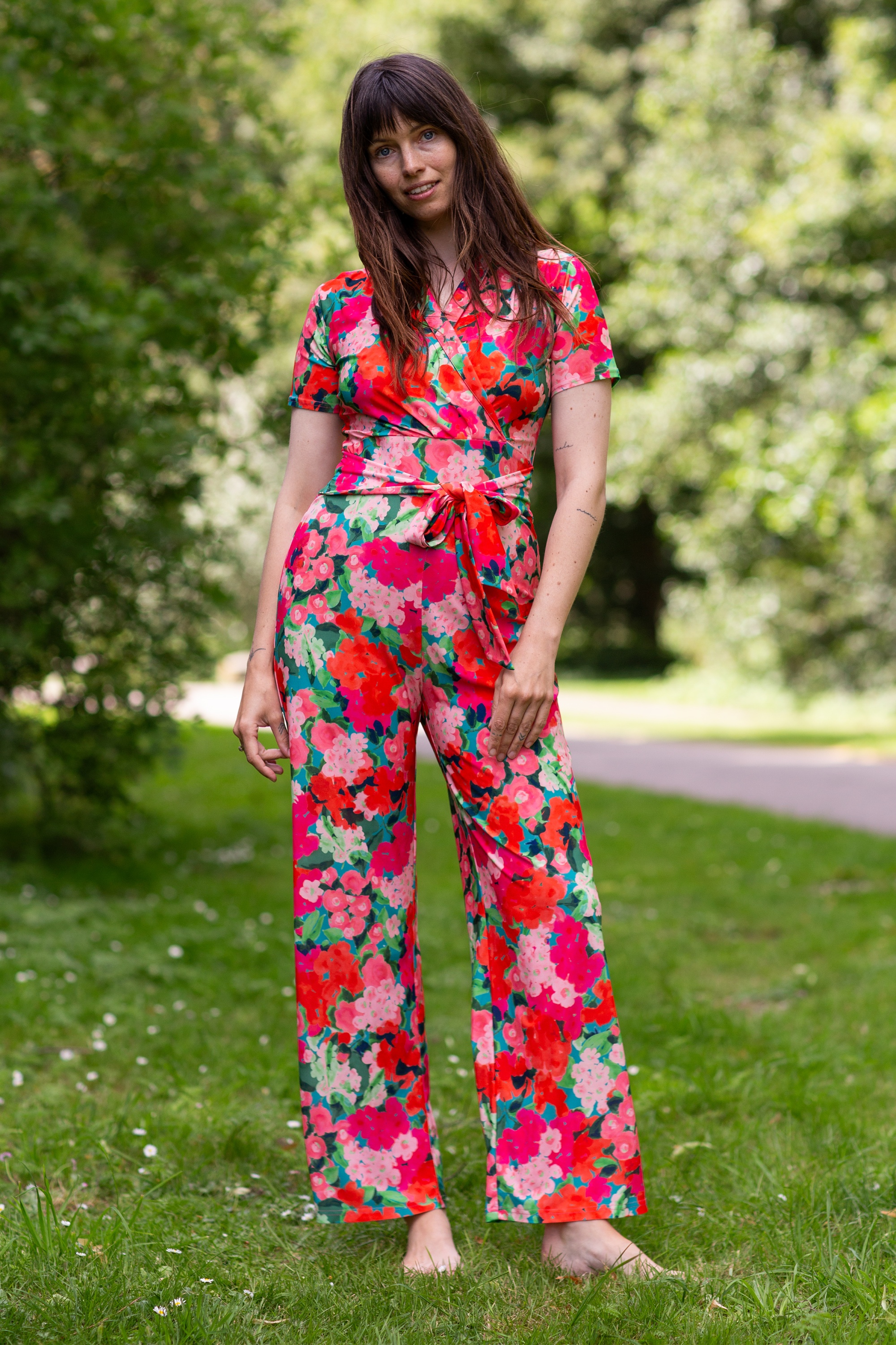 Very Cherry - Emmylou jumpsuit in Artist Garden