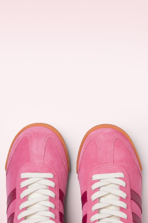 Gola - Gola Elan Suede sneakers in bubblegum roze 2