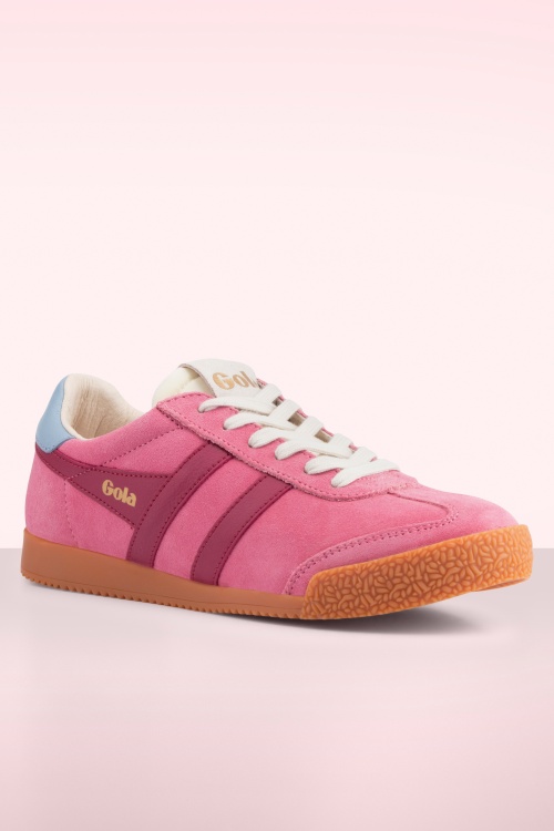 Gola - Gola Elan Suede sneakers in bubblegum roze 3