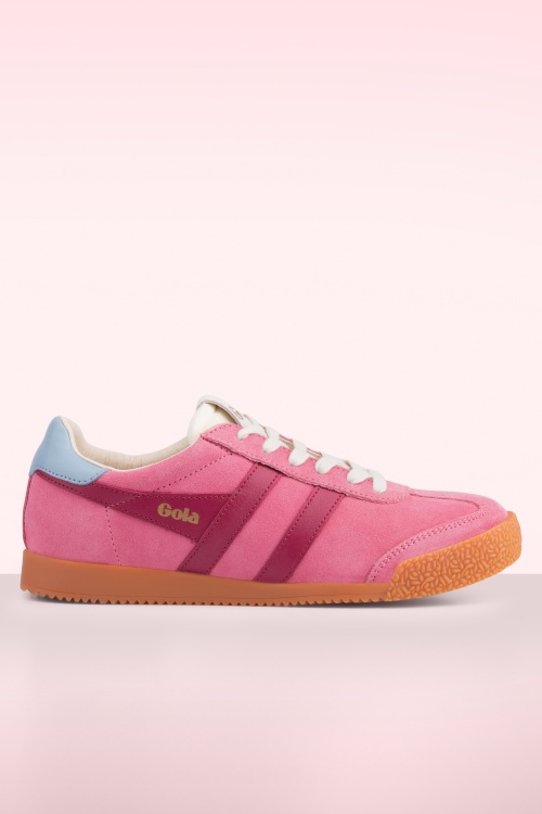 Gola - Gola Elan Suede sneakers in bubblegum roze