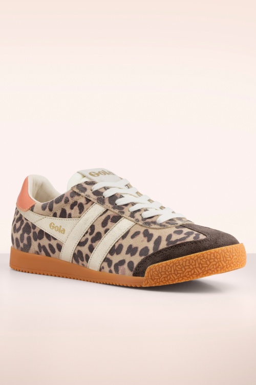 Gola - Gola Elan Safari Suede sneakers in luipaard 3